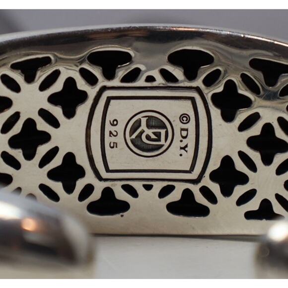 David Yurman Sterling Silver Wide Sculpted Cable Cuff Bracelet 66.7G /Sz M /26mm - Picture 3 of 6